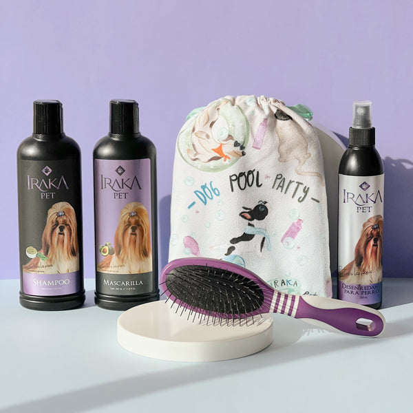 SUPER KIT: Shampoo+ Mascarilla+ Desenredante+ Cepillo+ Toalla